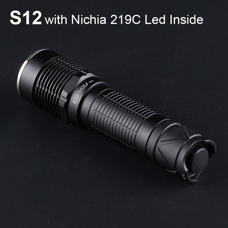 호송 S12 Nichia 219C 손전등 3 * Led 드라이버 Lanterna 21700/18650 강력한 토치 플래시 라이트 캠핑 낚시 Latarka